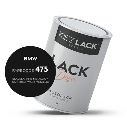 Kiezlack 1K Autolack Lackdose Basislack spritzfertig BMW 475 BLACKSAPHIRE Metallic