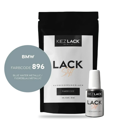Kiezlack Lackstift Autolack Lackstift BMW 896 BLUE WATER Metallic
