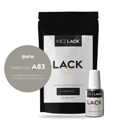 Kiezlack Lackstift Autolack Lackstift BMW A83 GLACIERSILBER Metallic