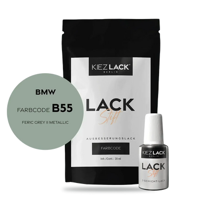 Kiezlack Lackstift Autolack Lackstift BMW B55 FERIC GREY II Metallic