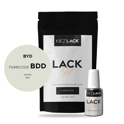 Kiezlack Lackstift Autolack Lackstift BYD BDD WHITE