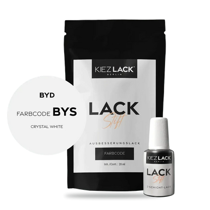Kiezlack Lackstift Autolack Lackstift BYD BYS CRYSTAL WHITE