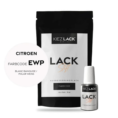 Kiezlack Lackstift Autolack Lackstift CITROEN EWP BLANC BANQUISE