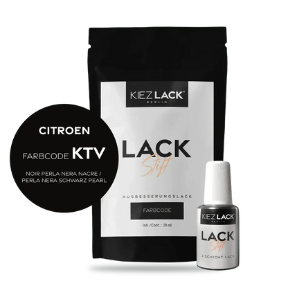 Kiezlack Lackstift Autolack Lackstift CITROEN KTV NOIR PERLA NERA NACRE