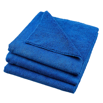 Carsystem Carsystem Mikrofasertuch 2 IN 1 blau 40x40 cm 3er Set