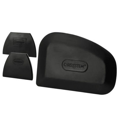 Carsystem Carsystem Spachtel Gummi 3er Set schwarz 90 / 105 / 115 mm