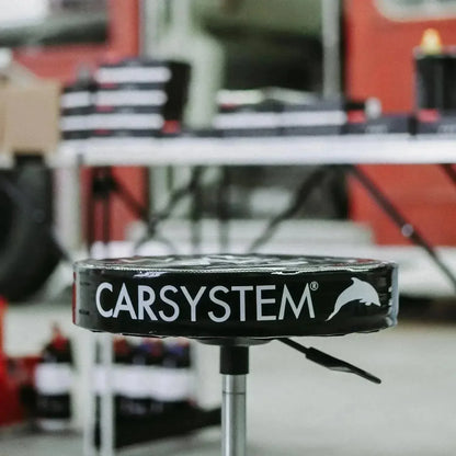Carsystem Carsystem Sitzhocker schwarz Werkstatthocker mit Rädern