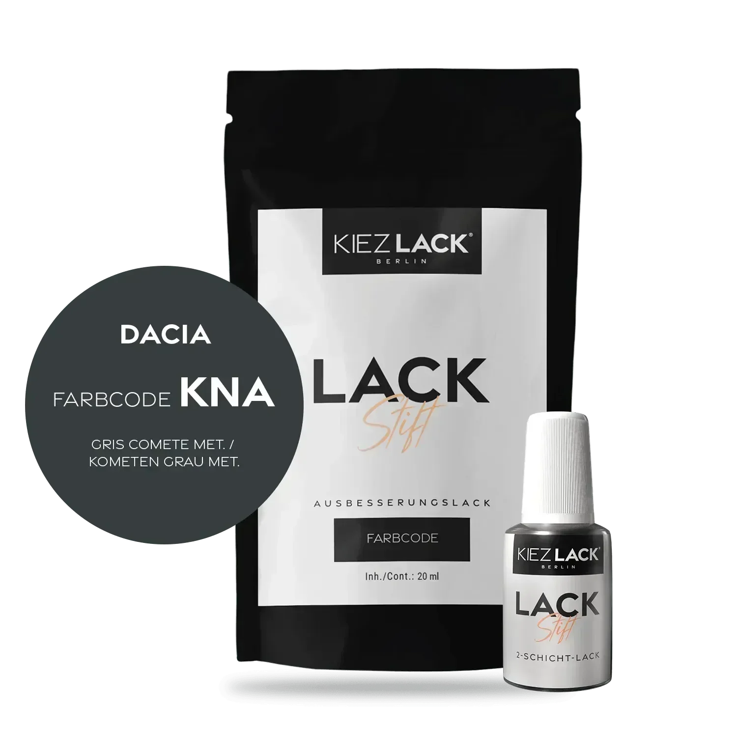 Kiezlack Lackstift Autolack Lackstift DACIA KNA GRIS COMETE MET.
