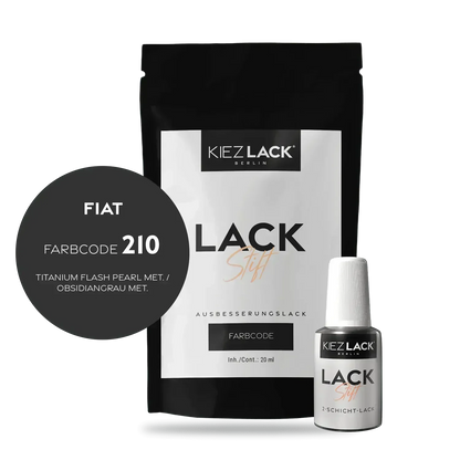 Kiezlack Lackstift Autolack Lackstift FIAT 210 TITANIUM FLASH PEARL MET.