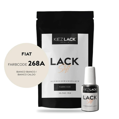 Kiezlack Lackstift Autolack Lackstift FIAT 268A BIANCO BIANCO