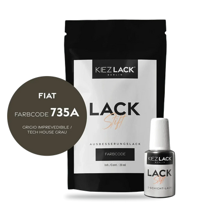 Kiezlack Lackstift Autolack Lackstift FIAT 735A GRIGIO IMPREVEDIBILE