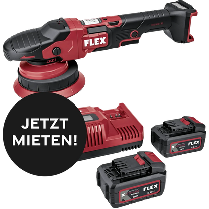 Kiezlack MIETGERÄT Exzenterpoliermaschine FLEX Akkubetrieben