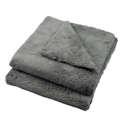 Carsystem Carsystem Mikrofasertuch FLUFFY grau flauschig 40x40 cm 2er Set