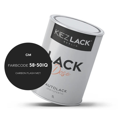 Kiezlack 1K Autolack Lackdose Basislack spritzfertig GM 58-501Q CARBON FLASH MET.