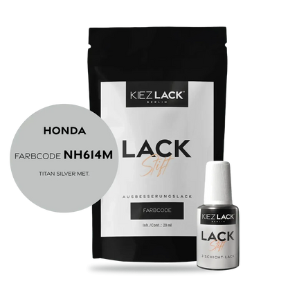 Kiezlack Lackstift Autolack Lackstift HONDA NH614M TITAN SILVER MET.