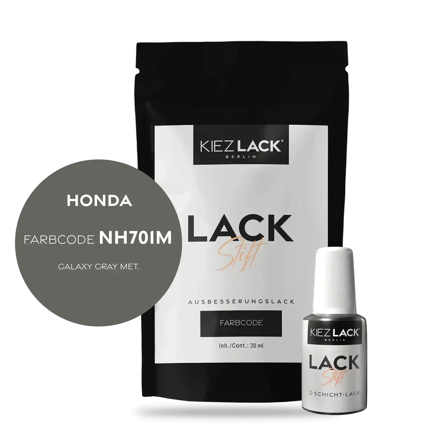 Kiezlack Lackstift Autolack Lackstift HONDA NH701M GALAXY GRAY MET.