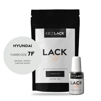 Kiezlack Lackstift Autolack Lackstift HYUNDAI 7F CRYSTAL WHITE