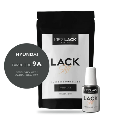 Kiezlack Lackstift Autolack Lackstift HYUNDAI 9a STEEL GREY MET.