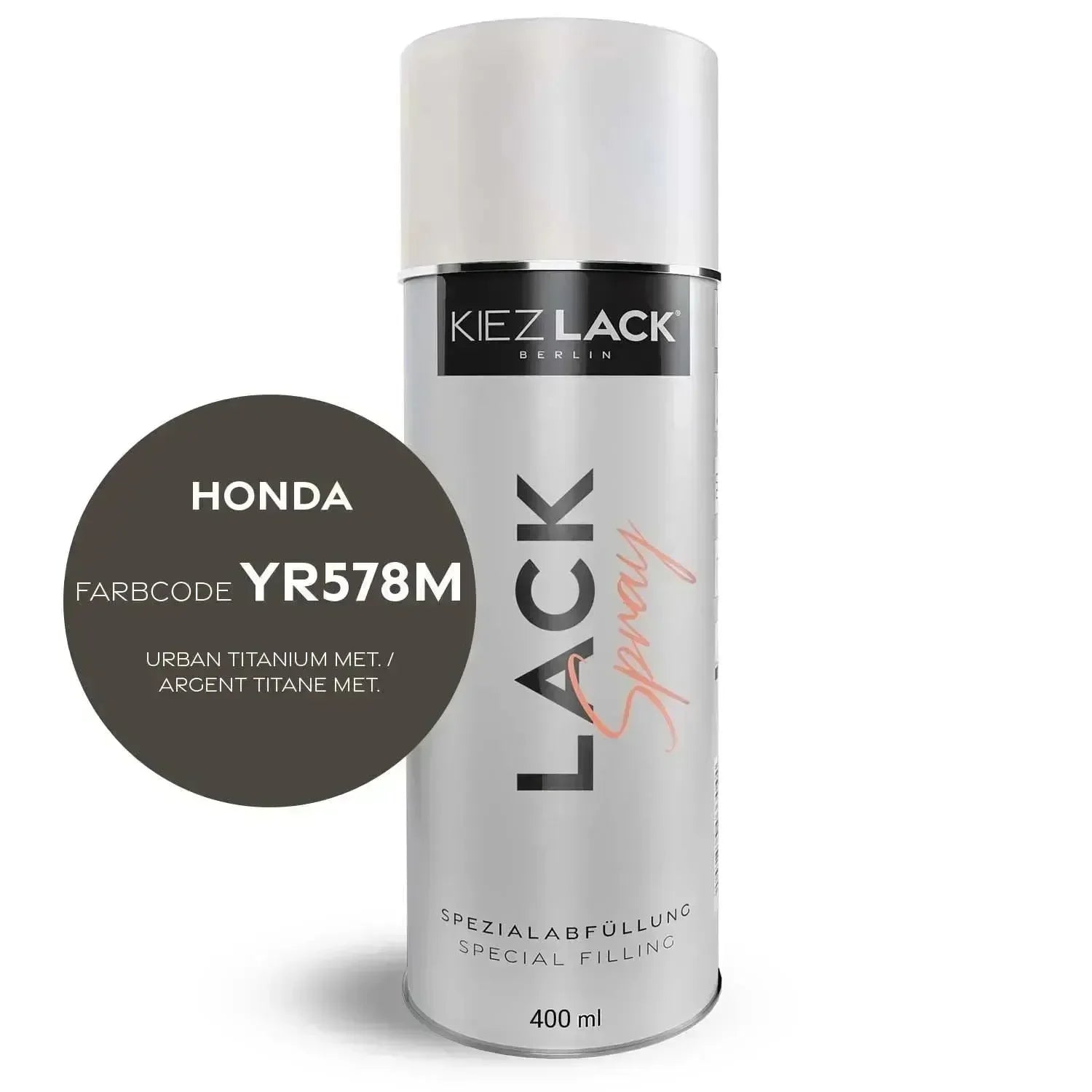 Kiezlack Lackspray Autolack Spraydose HONDA YR578M URBAN TITANIUM MET.