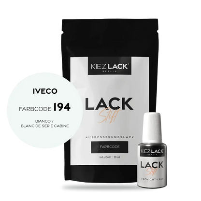 Kiezlack Lackstift Autolack Lackstift IVECO 194 BIANCO