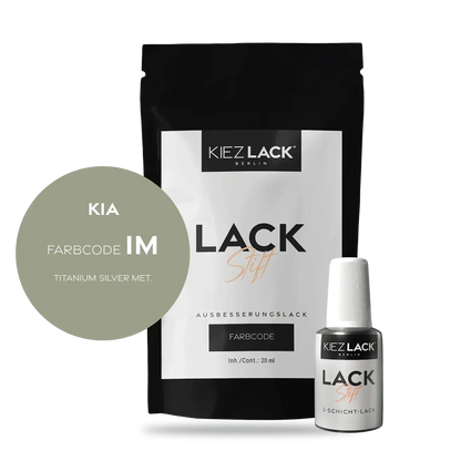Kiezlack Lackstift Autolack Lackstift KIA IM TITANIUM SILVER MET.