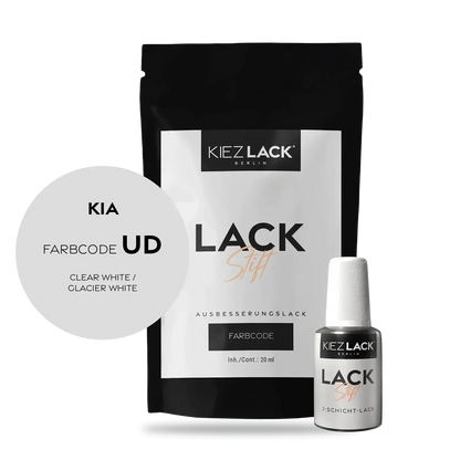 Kiezlack Lackstift Autolack Lackstift KIA UD CLEAR WHITE