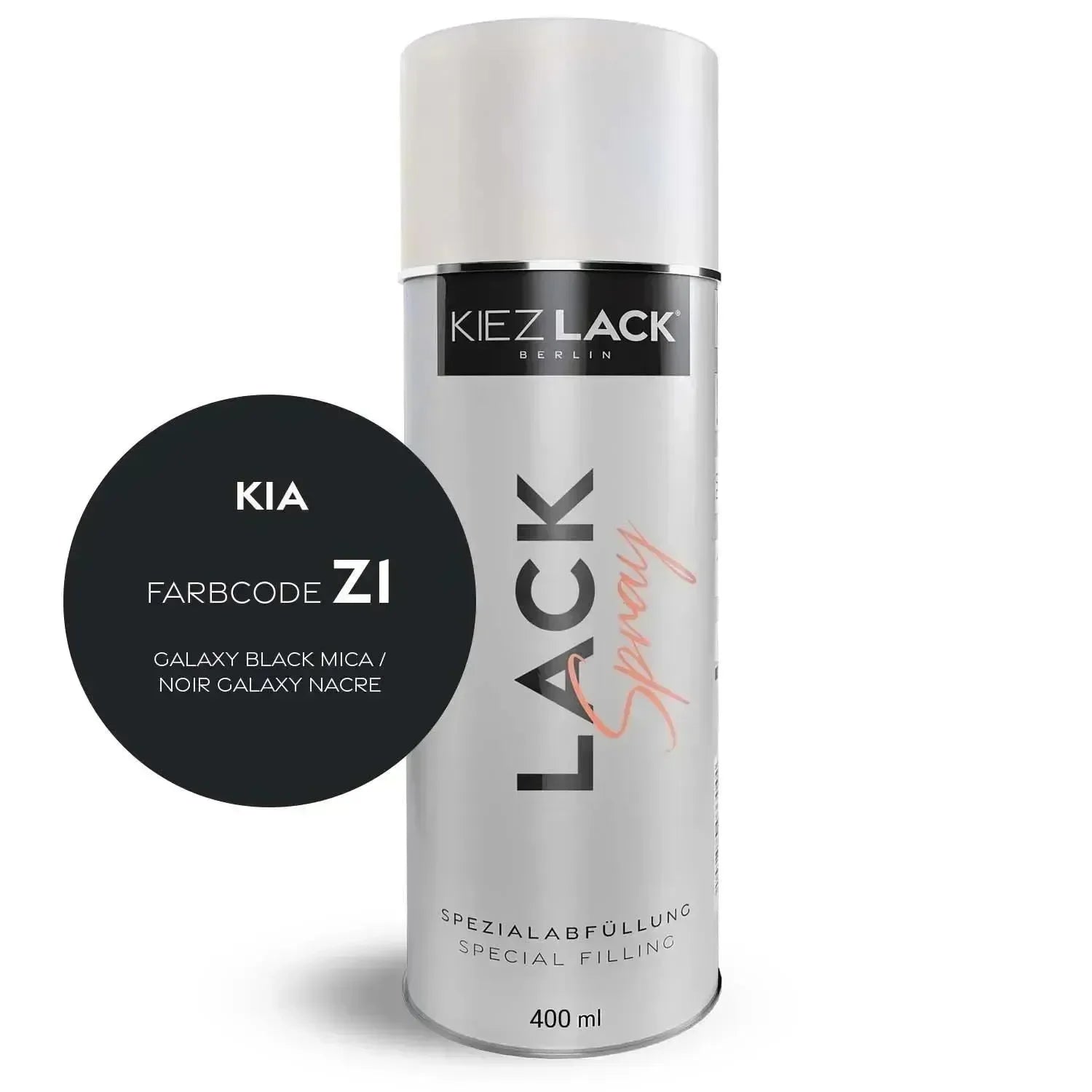 Kiezlack Lackspray Autolack Spraydose KIA Z1 GALAXY BLACK MICA