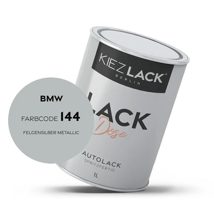 Kiezlack 1K Autolack Lackdose Basislack spritzfertig BMW 144 FELGENSILBER Metallic