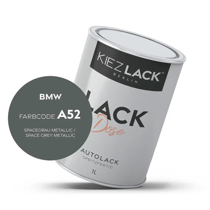 Kiezlack 1K Autolack Lackdose Basislack spritzfertig BMW A52 SPACEGRAU Metallic