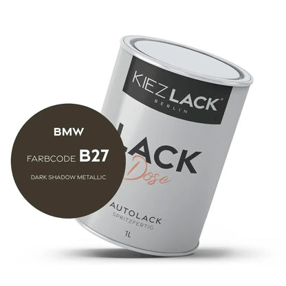 Kiezlack 1K Autolack Lackdose Basislack spritzfertig BMW B27 DARK SHADOW Metallic