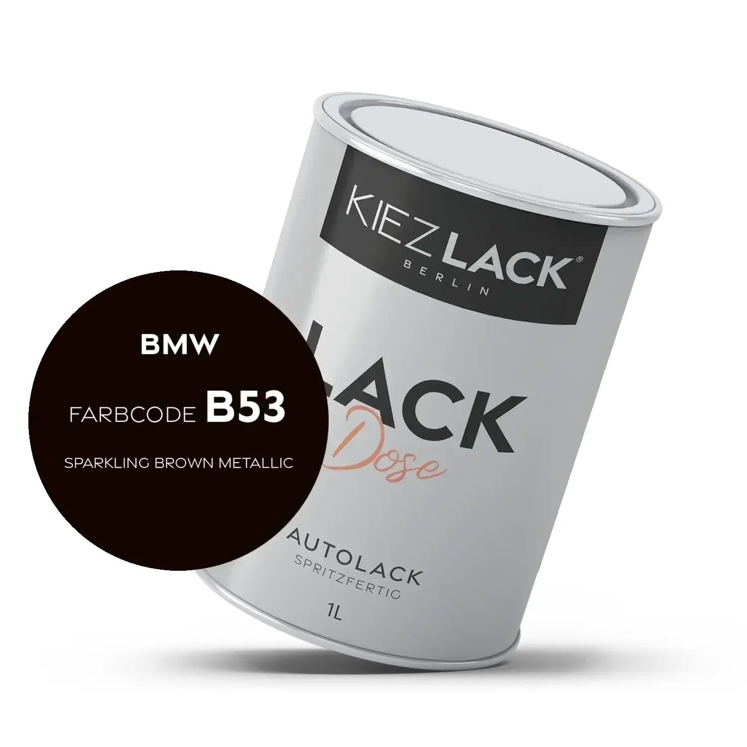 Kiezlack 1K Autolack Lackdose Basislack spritzfertig BMW B53 SPARKLING BROWN Metallic