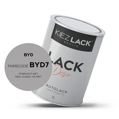 Kiezlack 1K Autolack Lackdose Basislack spritzfertig BYD BYD7 STARLIGHT MET.