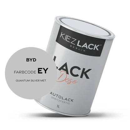 Kiezlack 1K Autolack Lackdose Basislack spritzfertig BYD EY QUANTUM SILVER MET.