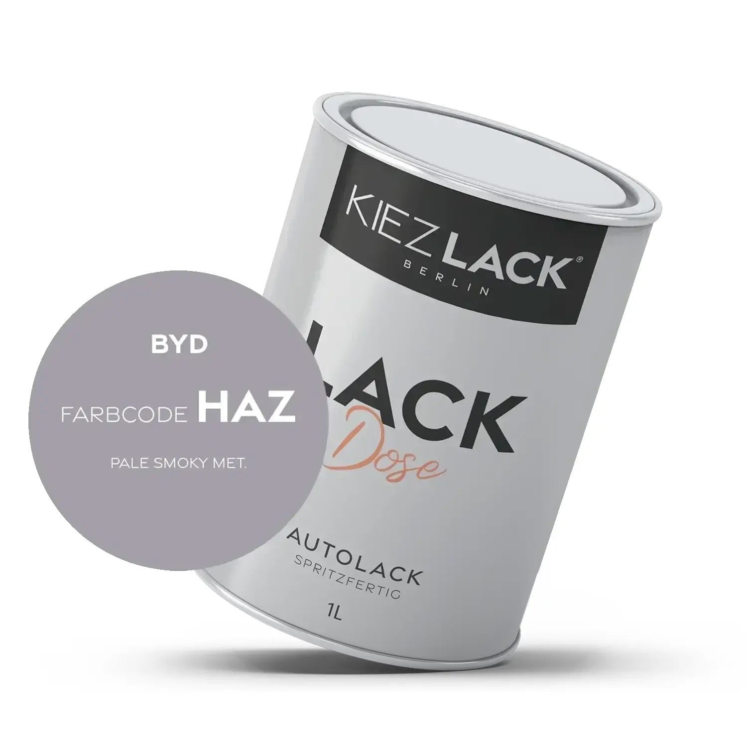 Kiezlack 1K Autolack Lackdose Basislack spritzfertig BYD HAZ PALE SMOKY MET.