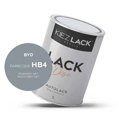 Kiezlack 1K Autolack Lackdose Basislack spritzfertig BYD HB4 ROSEMARY MET.
