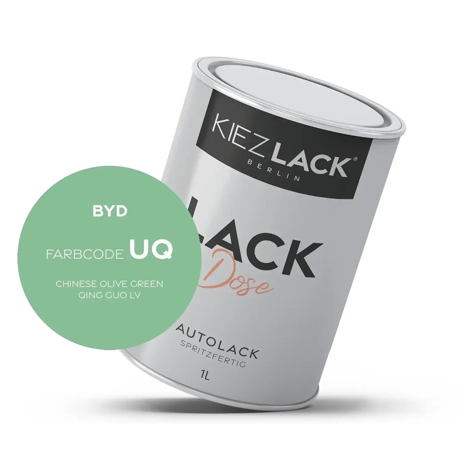 Kiezlack 1K Autolack Lackdose Basislack spritzfertig BYD UQ CHINESE OLIVE GREEN