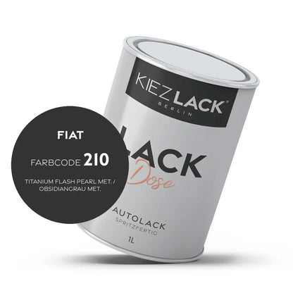 Kiezlack 1K Autolack Lackdose Basislack spritzfertig FIAT 210 TITANIUM FLASH PEARL MET.