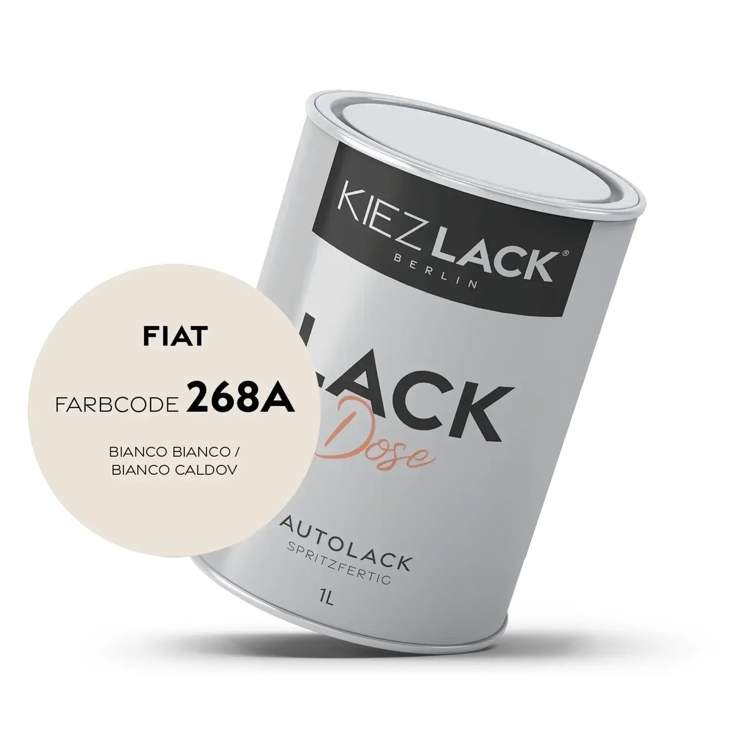 Kiezlack 1K Autolack Lackdose Basislack spritzfertig SAAB 268 SILVER MET.