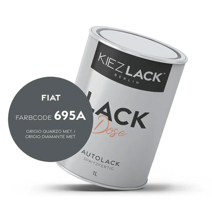 Kiezlack 1K Autolack Lackdose Basislack spritzfertig FIAT 695 GRIGIO QUARZO MET.