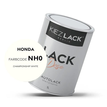 Kiezlack 1K Autolack Lackdose Basislack spritzfertig HONDA NH0 CHAMPIONSHIP WHITE