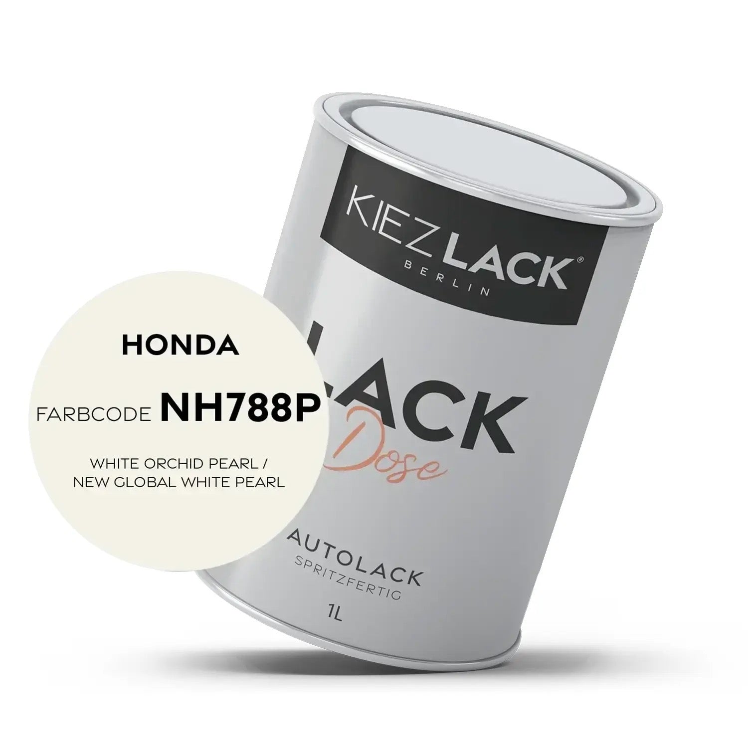 Kiezlack 1K Autolack Lackdose Basislack spritzfertig HONDA NH788P WHITE ORCHID PEARL