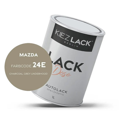 Kiezlack 1K Autolack Lackdose Basislack spritzfertig MAZDA 24E CHARCOAL GREY UNDERHOOD