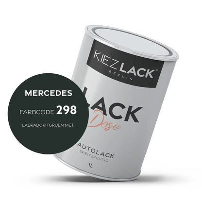 Kiezlack 1K Autolack Lackdose Basislack spritzfertig OPEL 298 MITTERNACHTSSCHWARZ M.