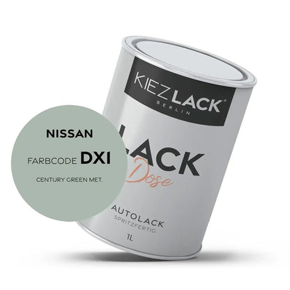 Kiezlack 1K Autolack Lackdose Basislack spritzfertig NISSAN DX1 CENTURY GREEN MET.