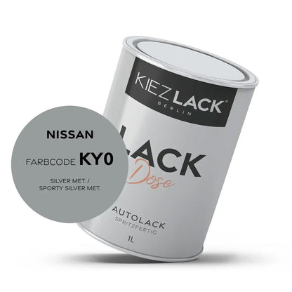 Kiezlack 1K Autolack Lackdose Basislack spritzfertig NISSAN KL0 SILVER MET.