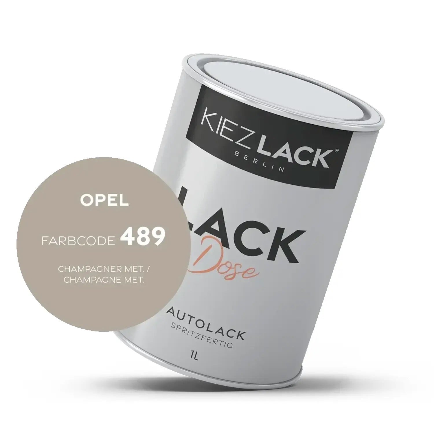 Kiezlack 1K Autolack Lackdose Basislack spritzfertig Renault 489 BLEU MYOSOTIS