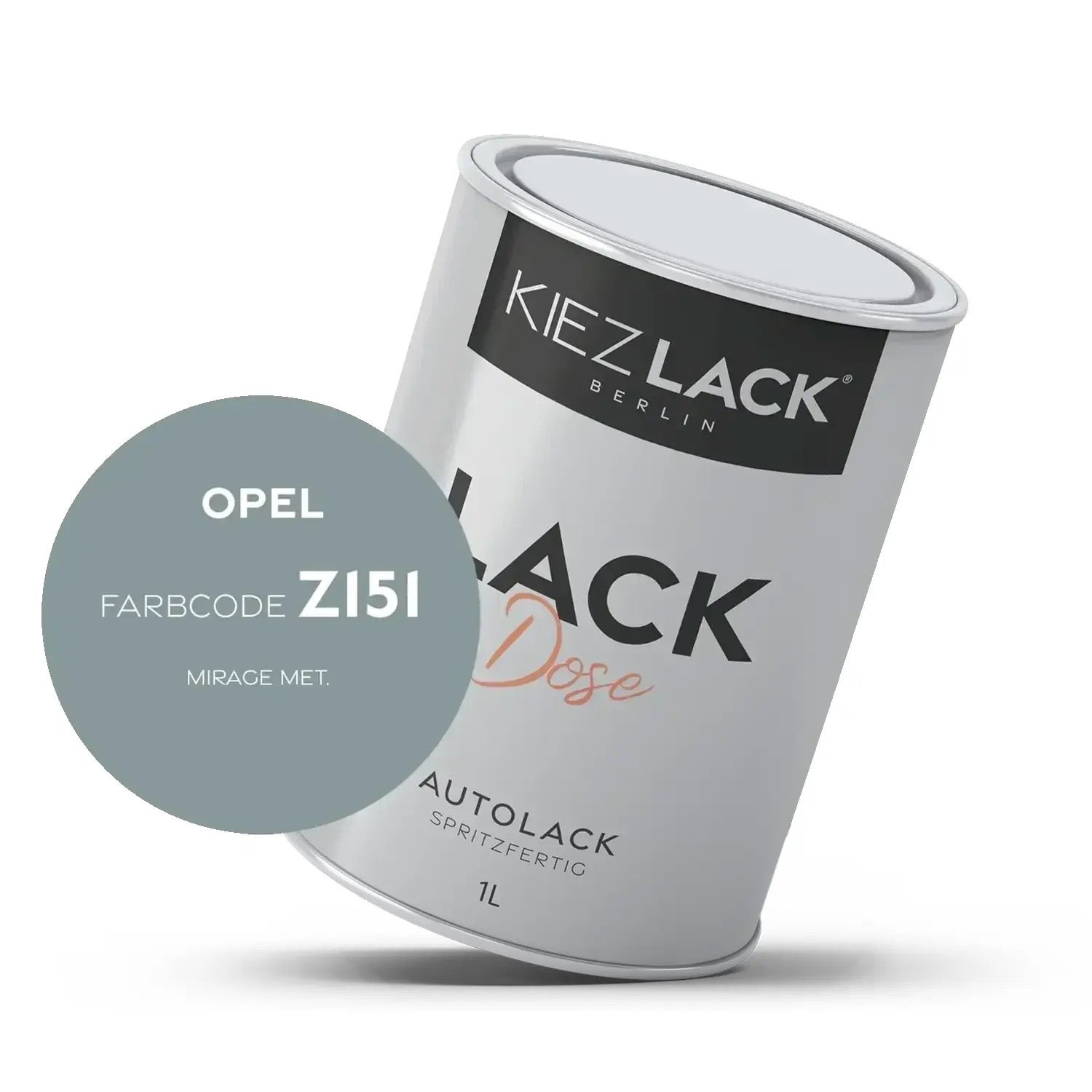 Kiezlack 1K Autolack Lackdose Basislack spritzfertig OPEL Z151 MIRAGE MET.