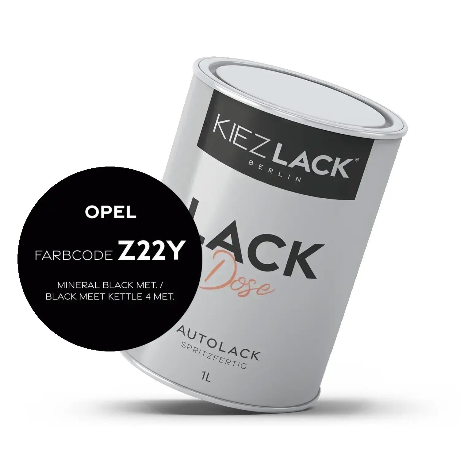 Kiezlack 1K Autolack Lackdose Basislack spritzfertig OPEL z22c CARBON FLASH MET.