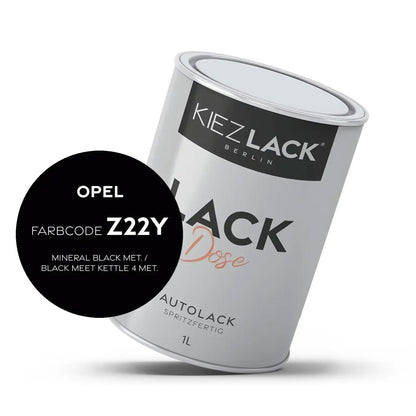 Kiezlack 1K Autolack Lackdose Basislack spritzfertig OPEL z22c CARBON FLASH MET.