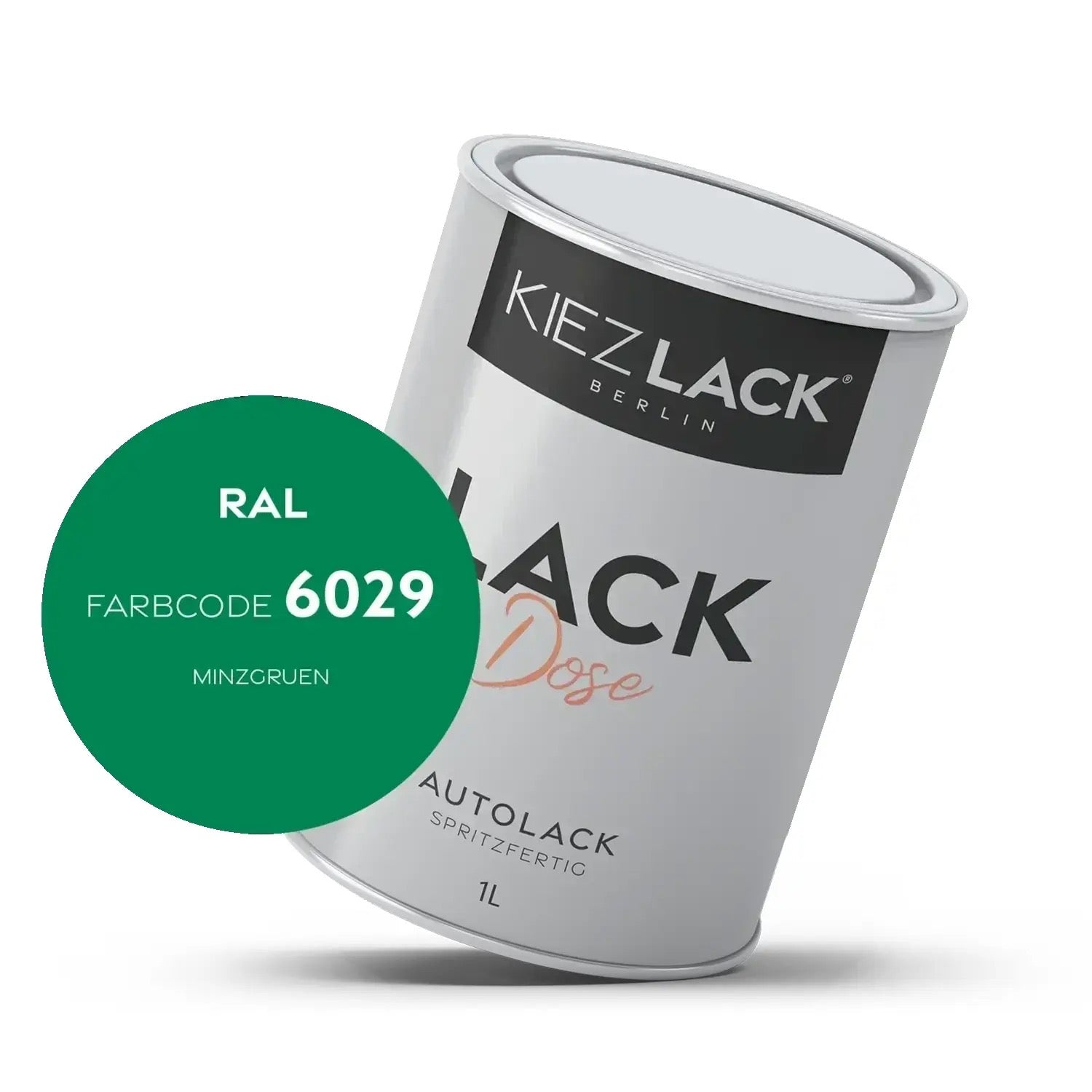 Kiezlack 1K Autolack Lackdose Basislack spritzfertig RAL 6029 MINZGRUEN